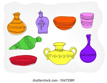 antique dishes