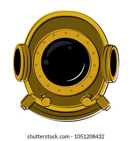 Antique diving helmet