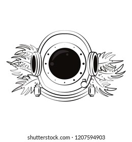 Antique diving helmet