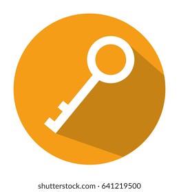 antique door key icon