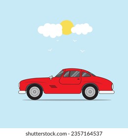 An antique and elegant old car that has historical value