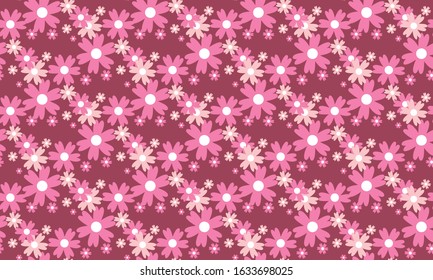 Antique floral for valentine, with leaf and floral unique pattern background.