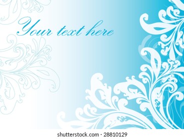 antique flower background with space for text