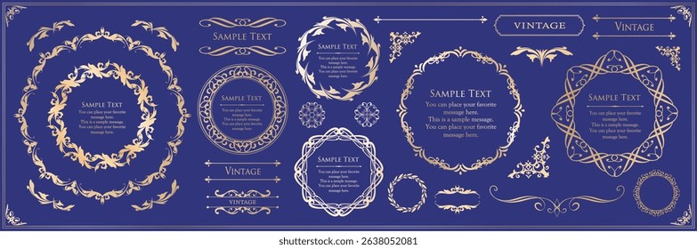 Antique Frame Design Collection: Vintage Decorative Frame Set