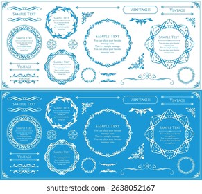 Antique Frame Design Collection: Vintage Decorative Frame Set