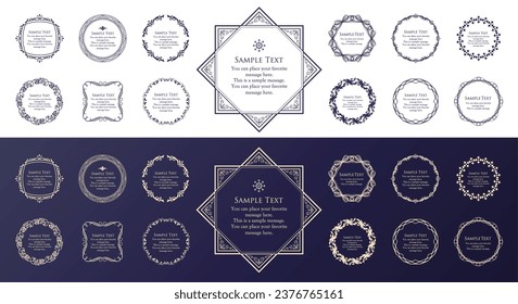 Antique frame design inspired by Christmas
