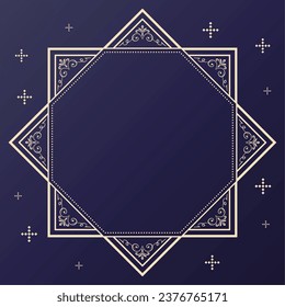 Diseño de marcos antiguos inspirado en la Navidad