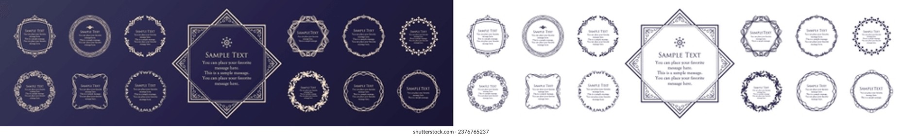 Antique frame design inspired by Christmas