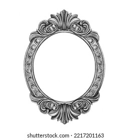 Antique Frame Illustration, Baroque Frame