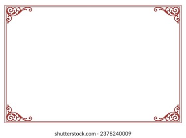 Antique frame inspired by Christmas