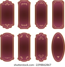 antique frame ornament border set classic
