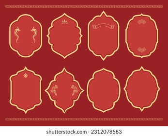 antique frame ornament border set classic
