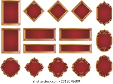 antique frame ornament border set classic
