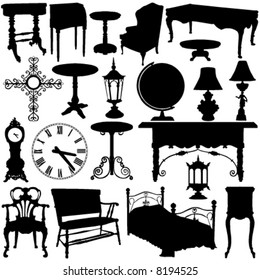 antique furniture vector