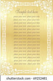 Antique gold frame.