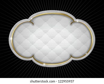 antique gold frame with upholstery texture
