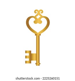 Three Keys Gears Gold Vector & Photo (Free Trial)