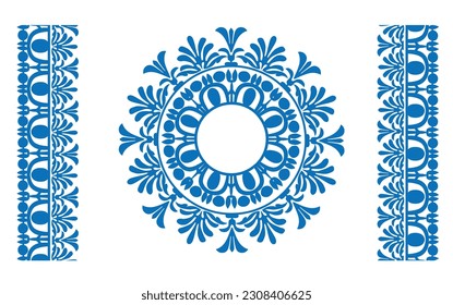 Antique greek pattern inspired by Ephesus remains