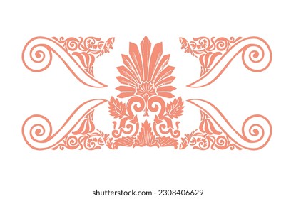 Antique greek pattern inspired by Ephesus remains