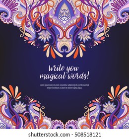 Antique greeting cards with space for text, invitation with ornaments, beautiful, luxury postcards. Good for greeting card for birthday, invitation or banner. Stock line vector illustration.