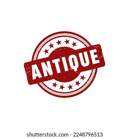 Antique grunge rubber stamp vector illustration.