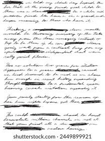 Escrito a mano antiguo, notas escolares o universitarias, entrada de diario de las mujeres, en un estilo de escritura atemporal, capturando la esencia de la elegancia y la sofisticación del viejo mundo, ideal para las creaciones inspiradas en Antiguas.