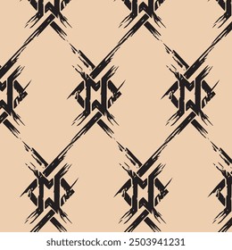 antique hatching mat tribal design textile seamless pattern minimalist style in pastel color background high quality pattern for prints