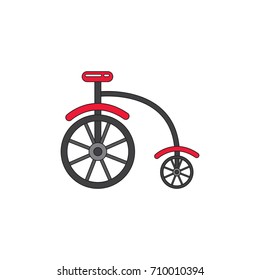 Antique highwheel bike 1885