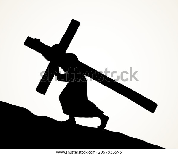 Antique Historic Biblic Male Lord Savior Stock Vector (Royalty Free ...