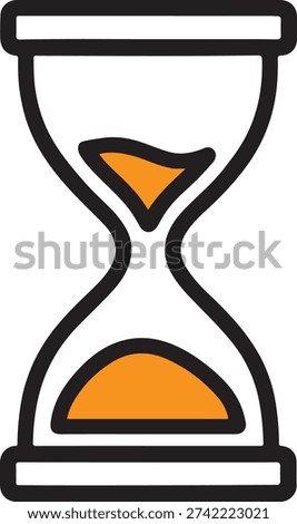 Antique hourglass sand timer time deadline icon
