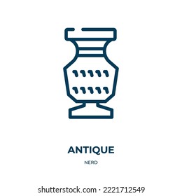Icono antiguo. Ilustración vectorial lineal de la colección nerd. Esquema vectorial de iconos antiguos. Símbolo de línea delgada para uso en aplicaciones web y móviles, logotipo, medios impresos.