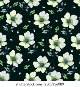 Antique illustration. Hand drawing wallpaper. The Amazing fabric Abstract Background, Halftone Flowers Bouquet, Floral illustration, for greeting card, textile and digital print - Illustration