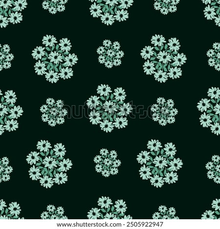 Antique illustration. Hand drawing wallpaper. The Amazing fabric Abstract Background, Halftone Flowers Bouquet, Floral illustration, for greeting card, textile and digital print - Illustration