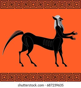 Antique image of centaur