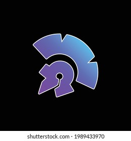 Antique Indian Piece Of A Museum blue gradient vector icon