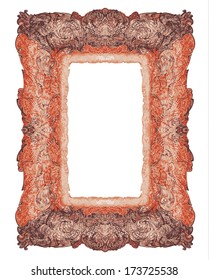 Antique, intricate frame design