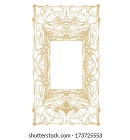Antique, intricate frame design