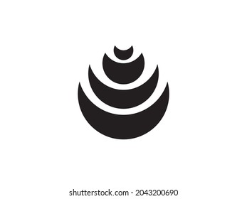 Antiker Jar Stone mit negativem Logo-Design sieht sauber aus 