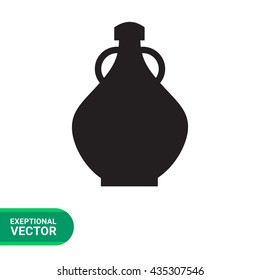 Antique jug with two handles