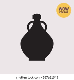 Antique jug with two handles