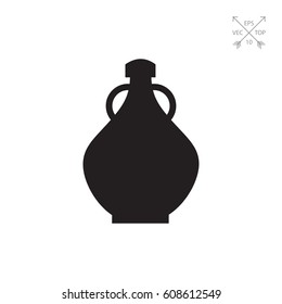 Antique jug with two handles
