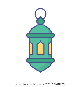 Icono antiguo del Vector de la lámpara que puede modificar o editar fácilmente
