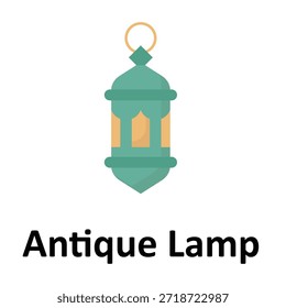 Icono antiguo del Vector de la lámpara que puede modificar o editar fácilmente
