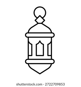 Antique Lamp Vector icon which can easily modify or edit
