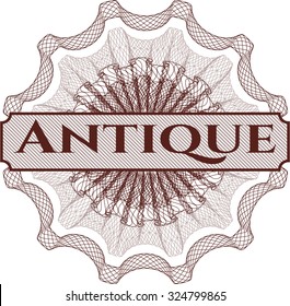 Antique linear rosette