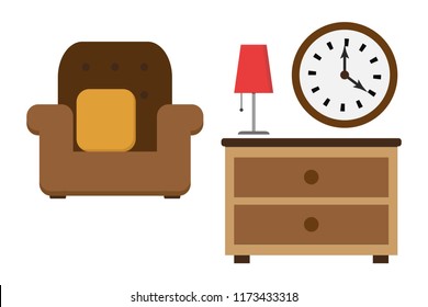 Antique living room furniture.