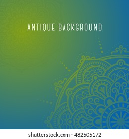 Antique Mandala background for any use. Vector illustration