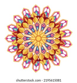 antique mandala hindu ethnic icon