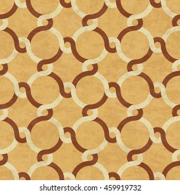 Antique marbled floor tiles, abstract geometric pattern, textured seamless vector illustration 