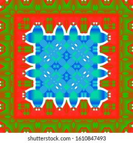 Antique mexican talavera ceramic. Colored design. Vector seamless pattern template. Red floral and abstract decor for scrapbooking, smartphone cases, T-shirts, bags or linens.